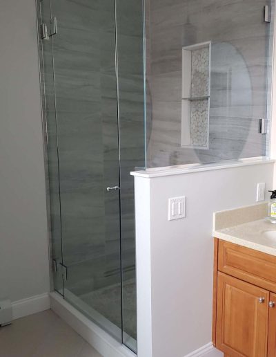 glass shower enclosure